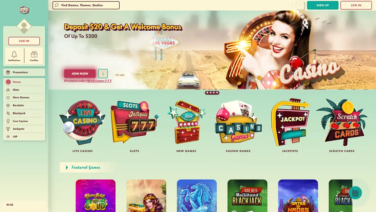 777 Casino - Homepage