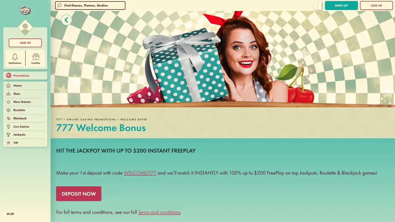 777 Casino - Welcome Bonus 777 Casino - Welcome Bonus