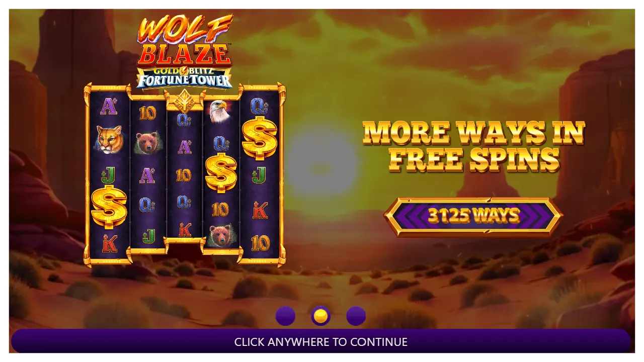 Wolf Blaze Gold Blitz Fortune Tower s2