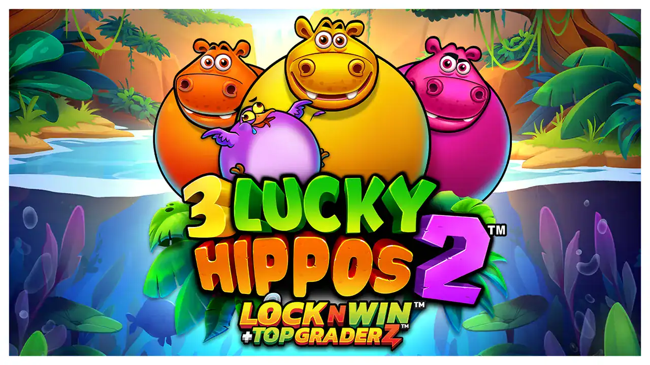 3 Lucky Hippos 2 slot cover